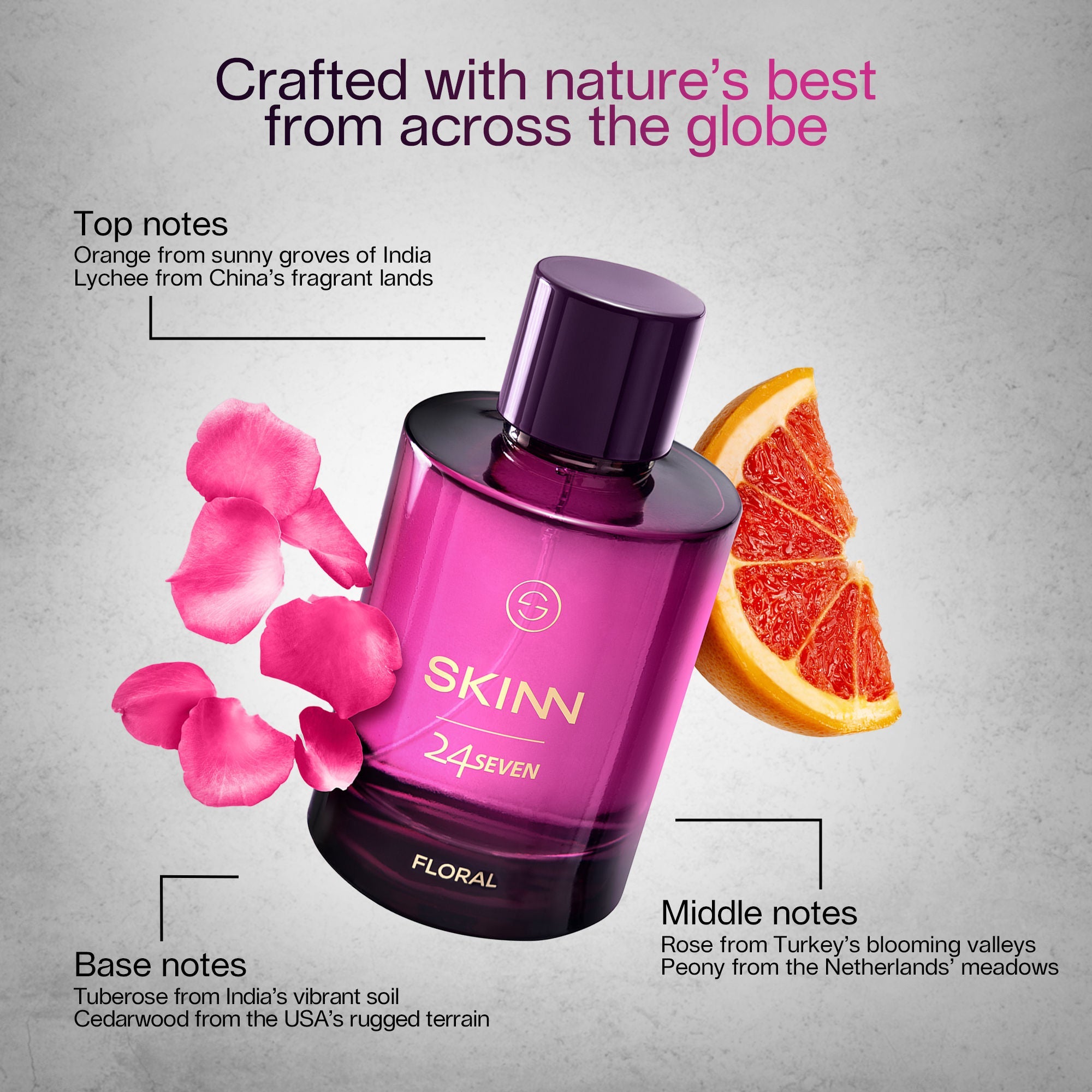Skinn By Titan 24Seven Perfume for Women - Floral Eau De Parfum | Grocsy
