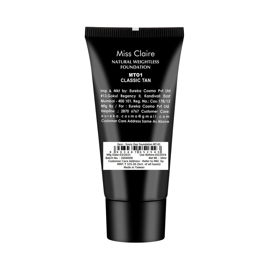 Miss Claire Everyday Foundation - Mt-01 Classic Tan | Grocsy