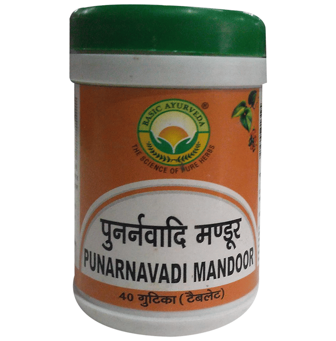 Basic Ayurveda Punarnavadi Mandoor Tablets | Grocsy