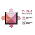 Swiss Beauty Baked Blusher & Highlighter - 02 | Grocsy