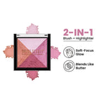 Swiss Beauty Baked Blusher & Highlighter - 02 | Grocsy
