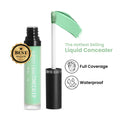 Swiss beauty Full Coverage Liquid Concealer With Jojoba Oil - 08 Green | Grocsy