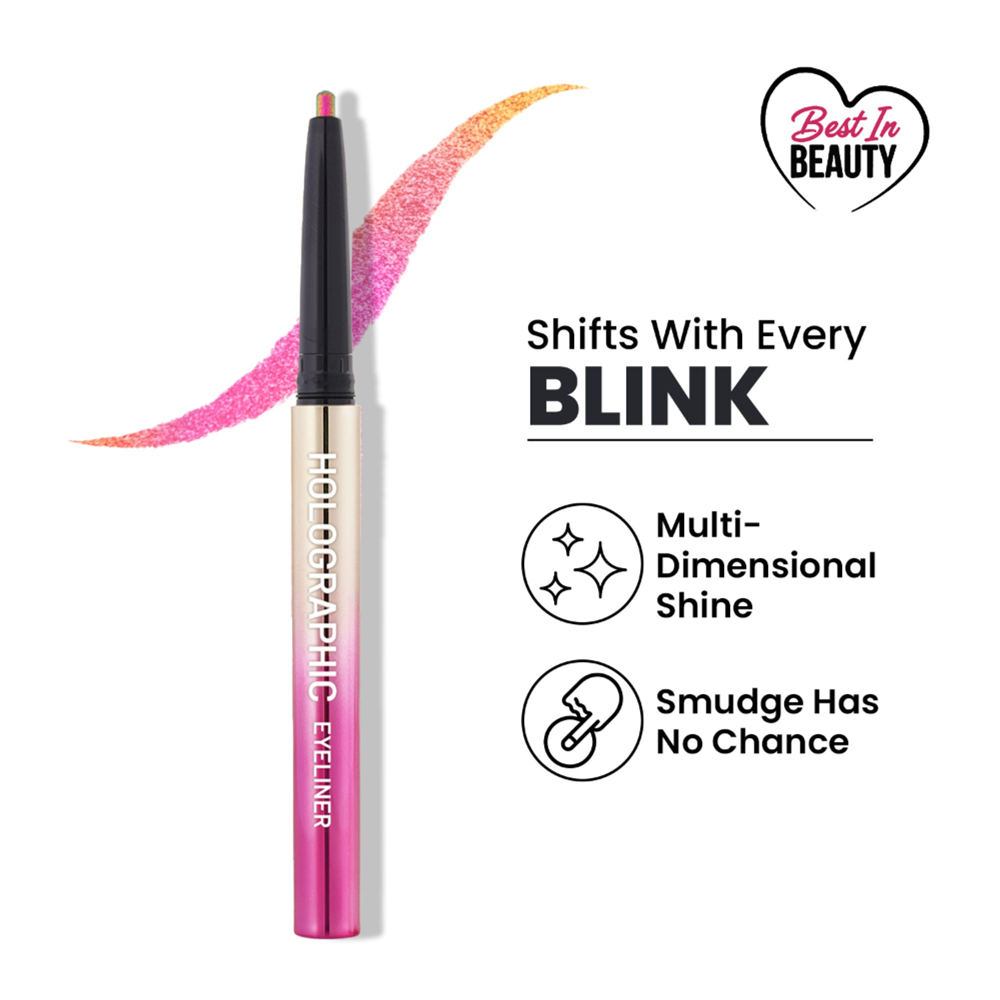 Swiss Beauty Holographic Eyeliner , Multi Chrome Effect , Water -Proof ,Smudge Proof - 3 Stardust | Grocsy