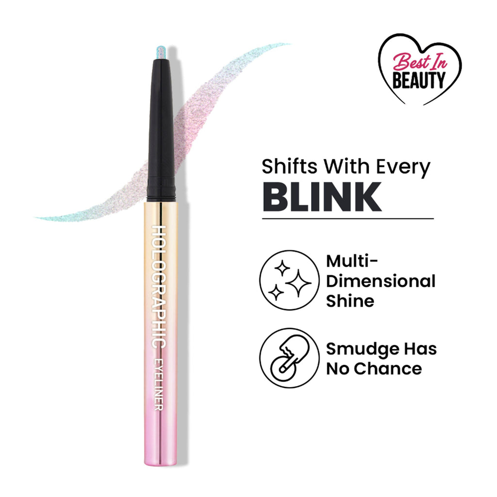 Swiss Beauty Holographic Eyeliner , Multi Chrome Effect , Water -Proof ,Smudge Proof - 4 Nebula | Grocsy
