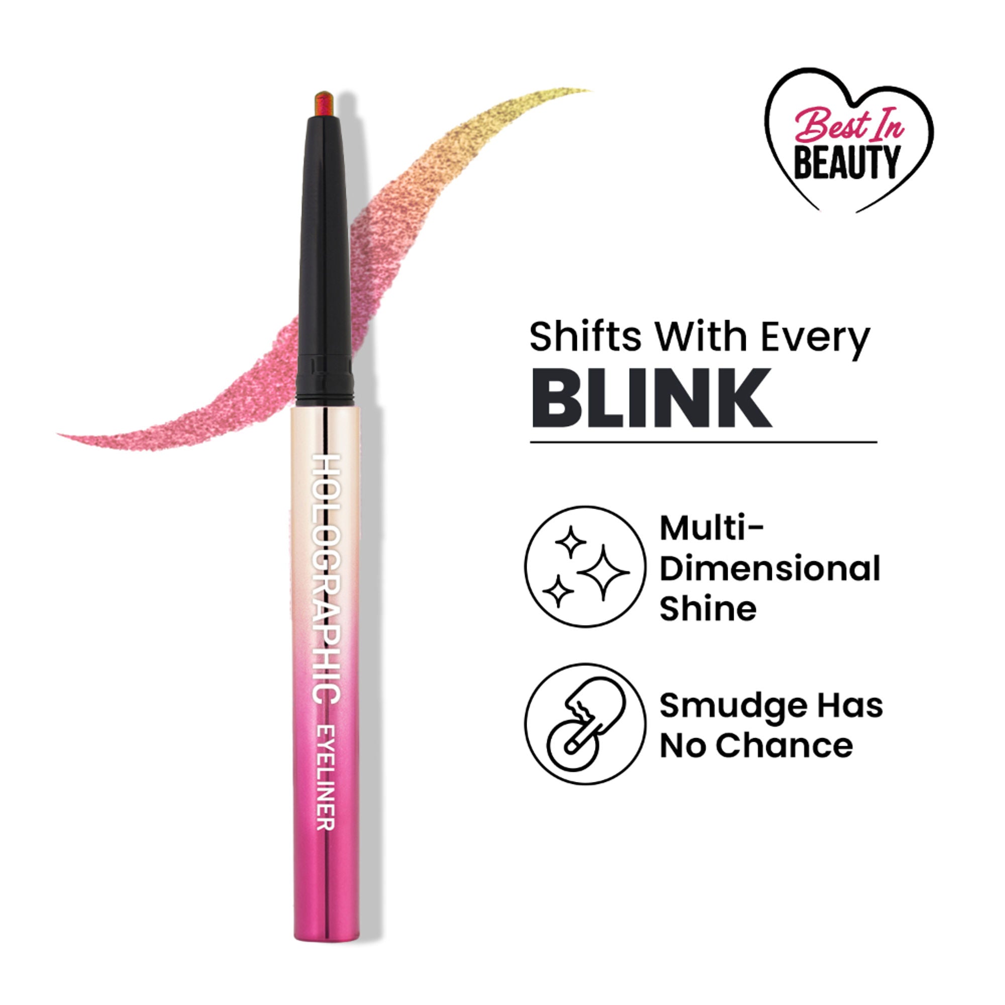 Swiss Beauty Holographic Eyeliner , Multi Chrome Effect , Water -Proof ,Smudge Proof - 5 Meteor | Grocsy