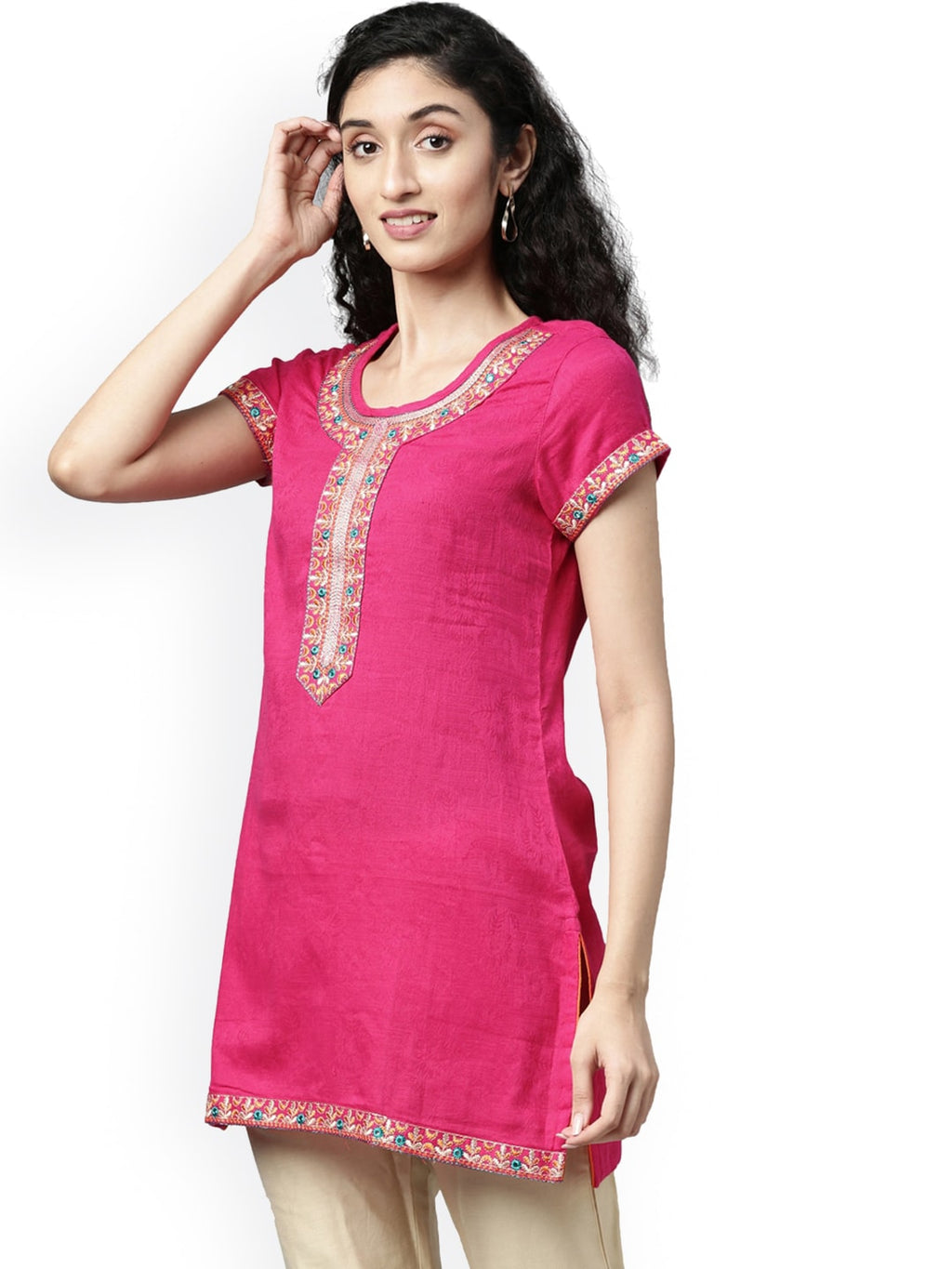 Souchii Pink Kurta | Grocsy
