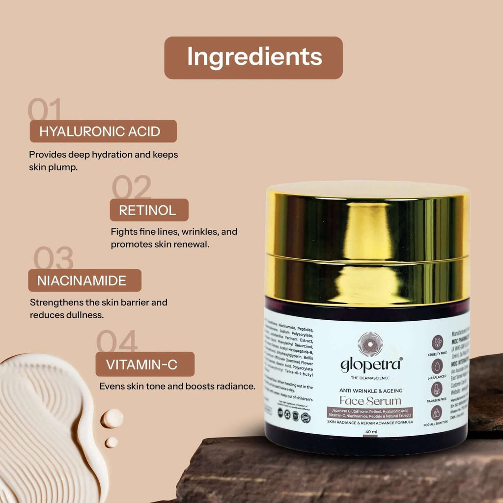 Glopetra Anti Aging Serum | Grocsy