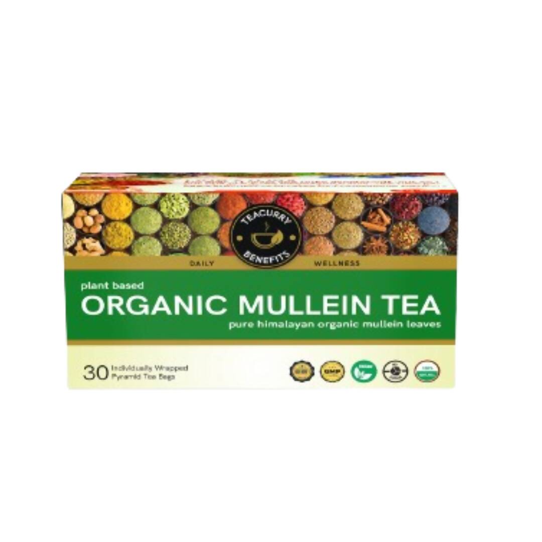 Teacurry Organic Mullein Tea Bags | Grocsy