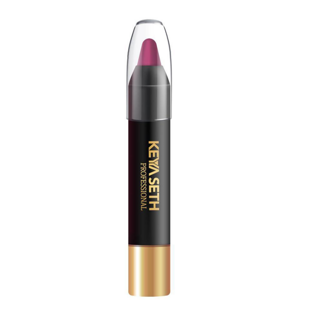 Keya Seth Aromatherapy Professional Matte Lip Pen - Deep Purple Plum | Grocsy