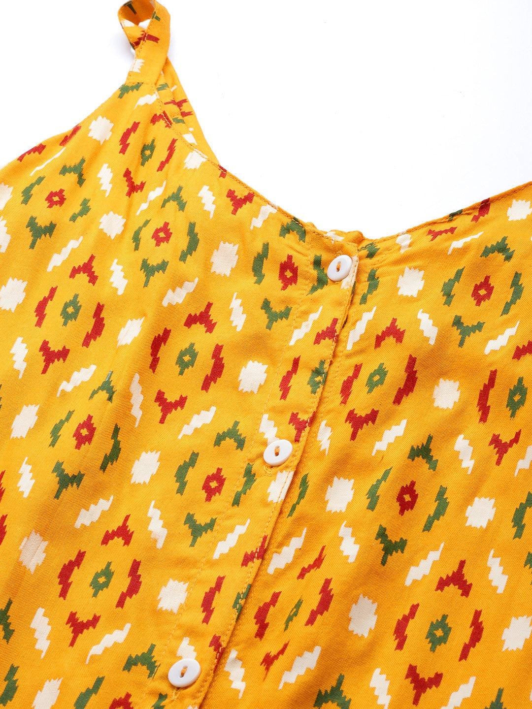 HERE&NOW Women Mustard Yellow Ethnic Motifs Printed Kurta with Trousers & With Dupatta | Grocsy