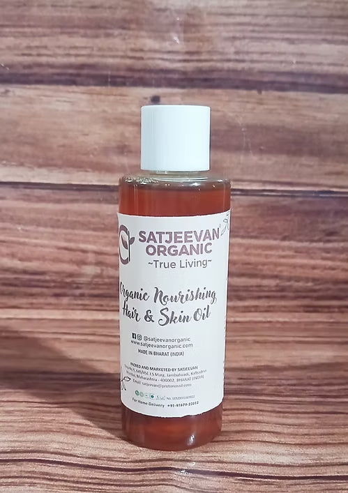 Satjeevan Organic Nourishing Hair & Skin Oil | Grocsy