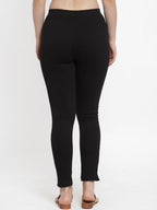 TAG 7 Women Pack Of 2 Solid Straight-Fit Ankle-Length Leggings | Grocsy