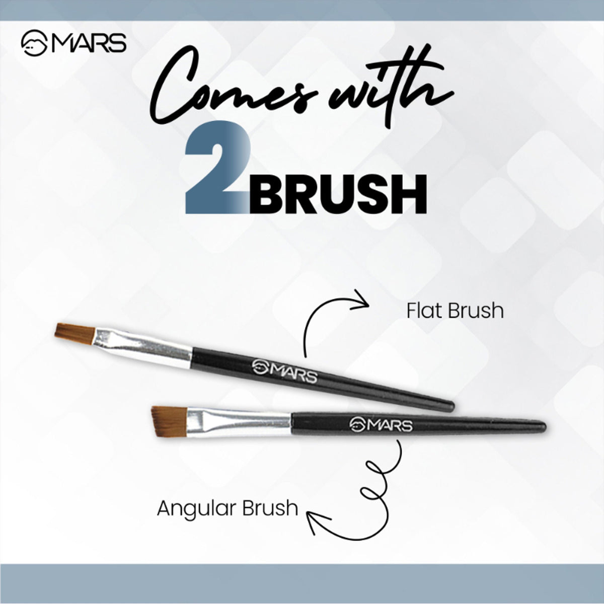 MARS Cosmetics 2-In-1 Hue Gel Eyeliner With 2 Brush Set - 1 | Grocsy