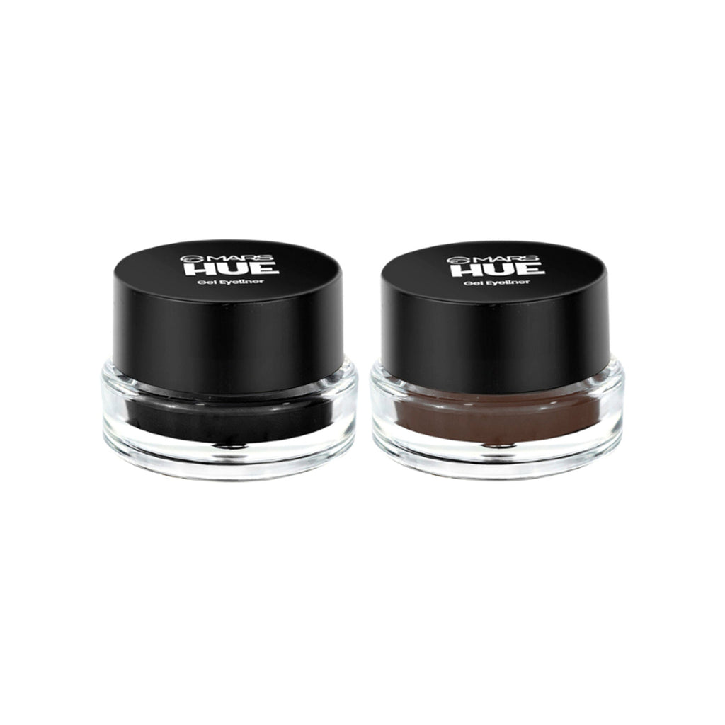 MARS Cosmetics 2-In-1 Hue Gel Eyeliner With 2 Brush Set - 2 | Grocsy