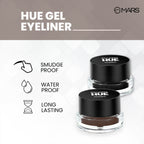 MARS Cosmetics 2-In-1 Hue Gel Eyeliner With 2 Brush Set - 2 | Grocsy