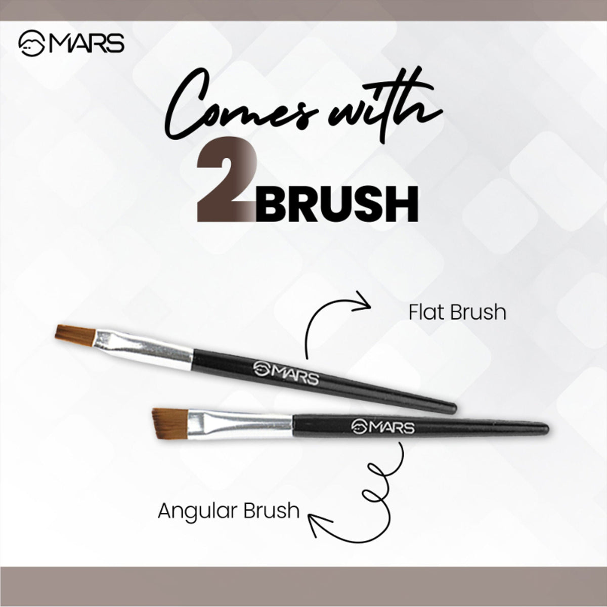 MARS Cosmetics 2-In-1 Hue Gel Eyeliner With 2 Brush Set - 2 | Grocsy