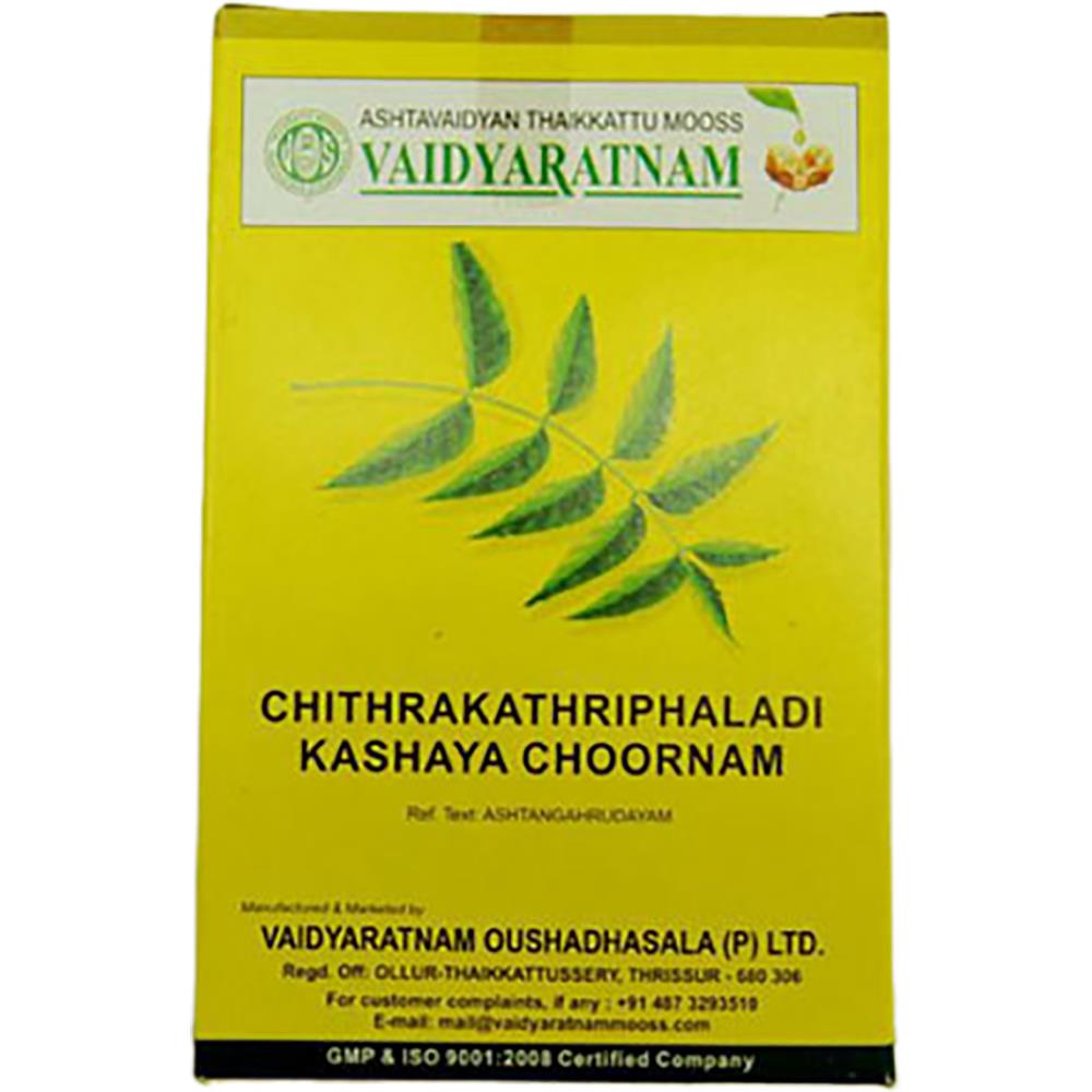 Vaidyaratnam Chitrakathriphaladi kashaya Choornam | Grocsy