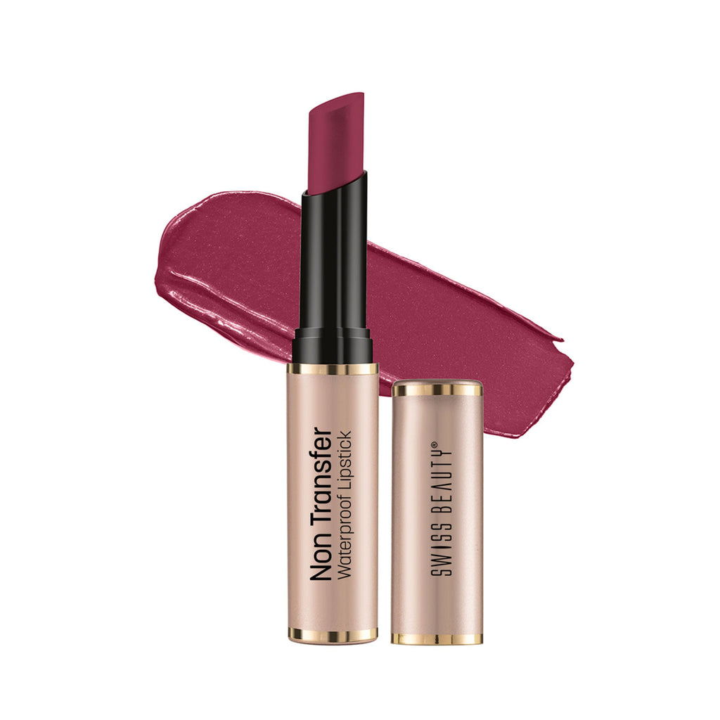 Swiss Beauty Non Transfer Waterproof Lipstick - 403 Cupid Pink | Grocsy
