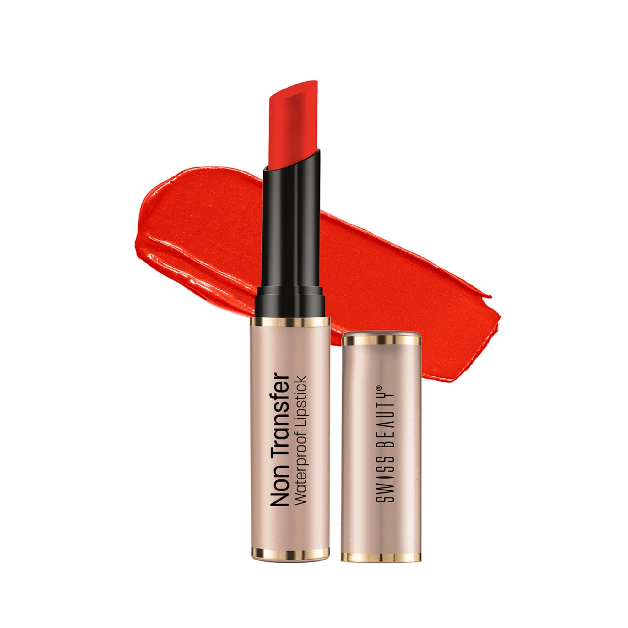 Swiss Beauty Non Transfer Waterproof Lipstick - 405 Orange Red | Grocsy
