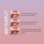 Swiss Beauty Non Transfer Waterproof Lipstick - 408 Blood Red | Grocsy
