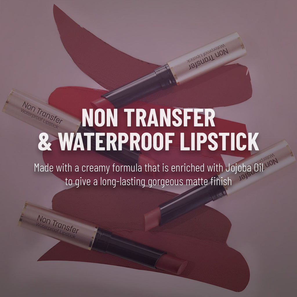Swiss Beauty Non Transfer Waterproof Lipstick - 428 Roseate | Grocsy