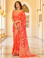 Tikhi Imli Ethnic Motifs Zari Art Silk Saree | Grocsy