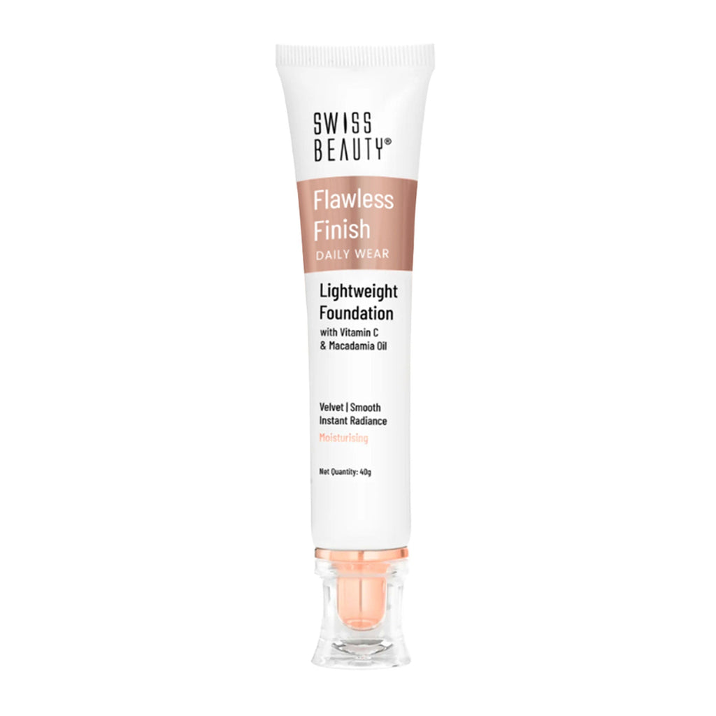 Swiss Beauty Flawless Finish Daily Wear Lightweight Foundation - 01 White Ivory | Grocsy