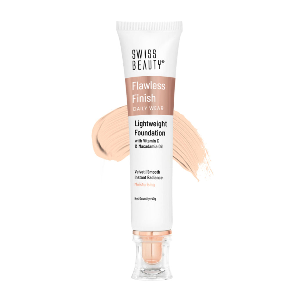 Swiss Beauty Flawless Finish Daily Wear Lightweight Foundation - 02 Soft Ivory | Grocsy