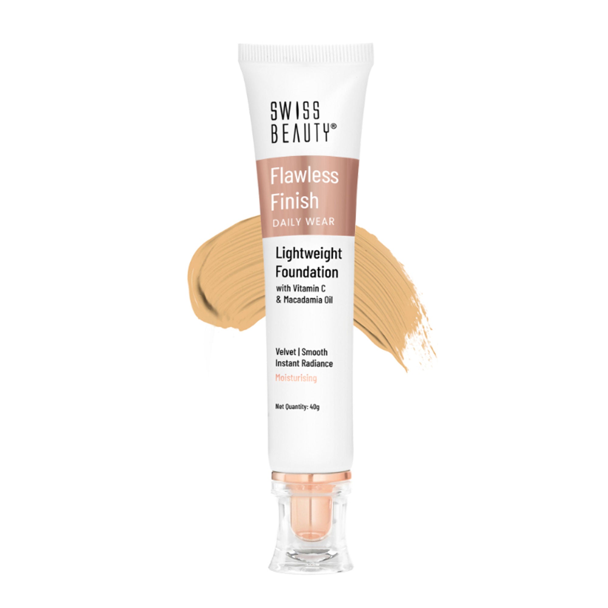 Swiss Beauty Flawless Finish Daily Wear Lightweight Foundation - 04 Natural Nude | Grocsy