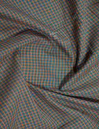 Dual Shade of Olive Grey And Dry Mehendi Pure Mangalgiri Cotton By Gayathri Reddy Designer Studio | Grocsy