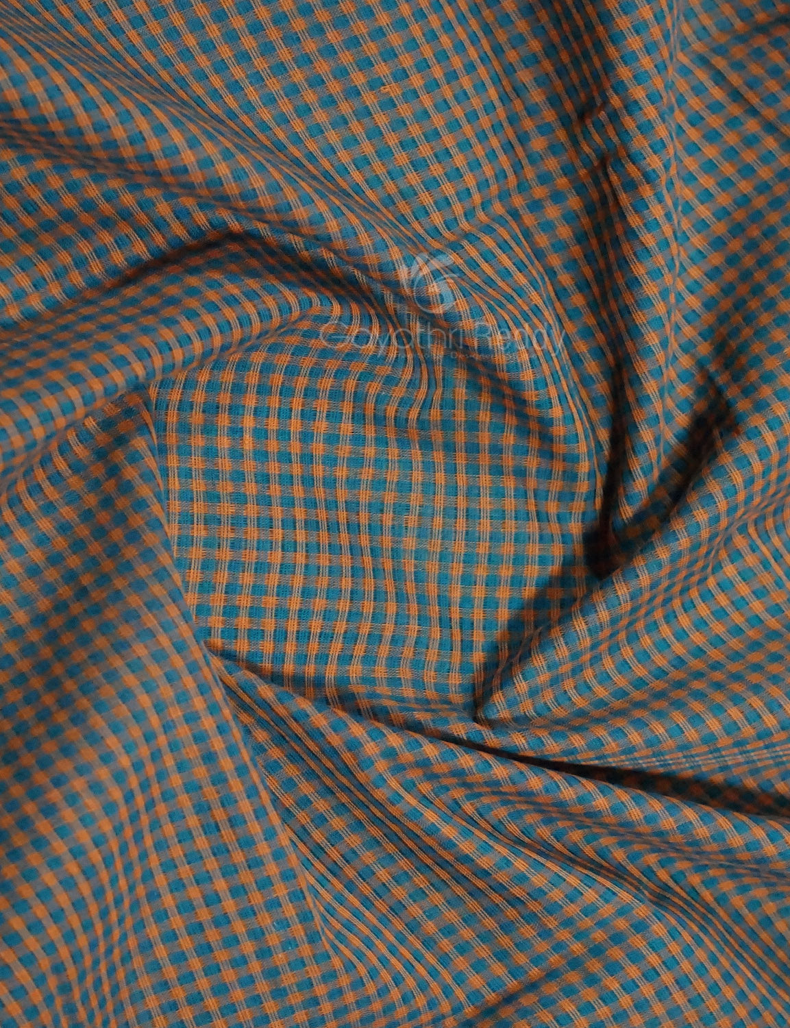 Dual Shade of Olive Grey And Dry Mehendi Pure Mangalgiri Cotton By Gayathri Reddy Designer Studio | Grocsy