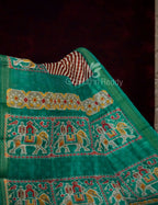 Off-White Red Striped Semi Chanderi Saree By Gayathri Reddy Designer Studio | Grocsy