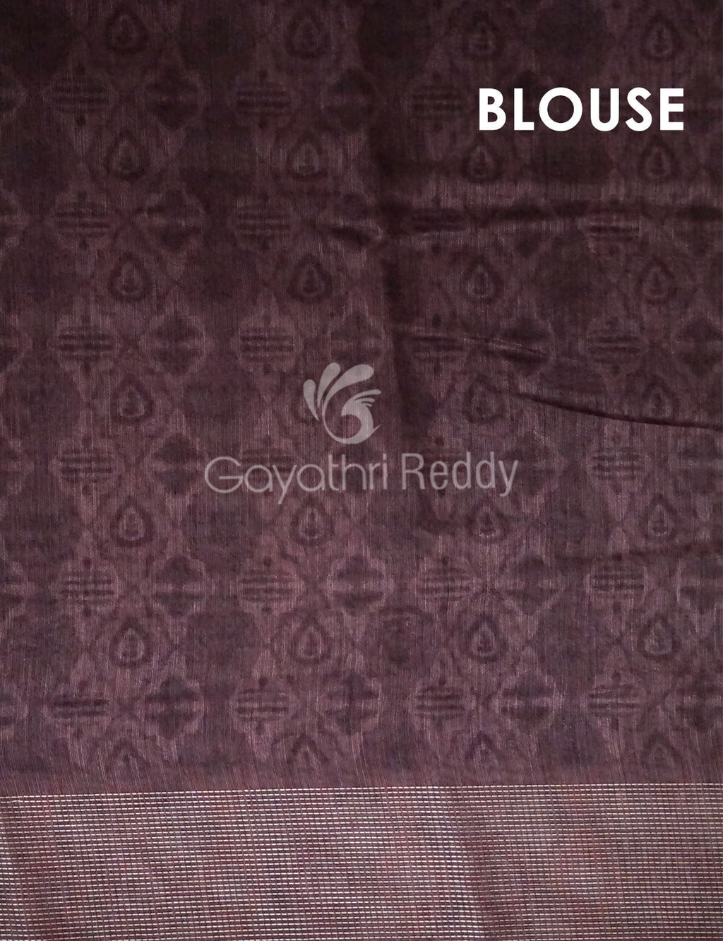 Grey And Peach Colour Ikat Design Semi Chanderi Saree By Gayathri Reddy Designer Studio | Grocsy