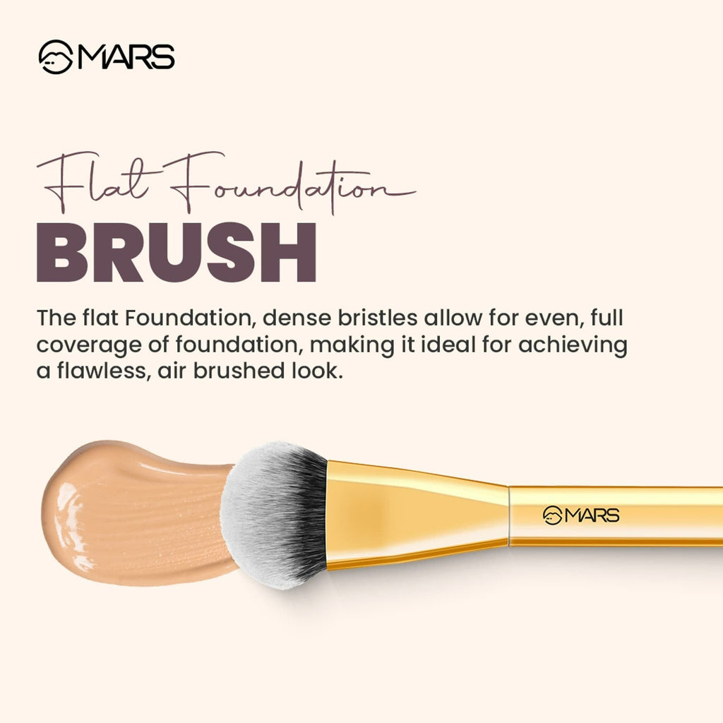MARS Cosmetics Artist'S Arsenal Flat Foundation Brush - Golden | Grocsy