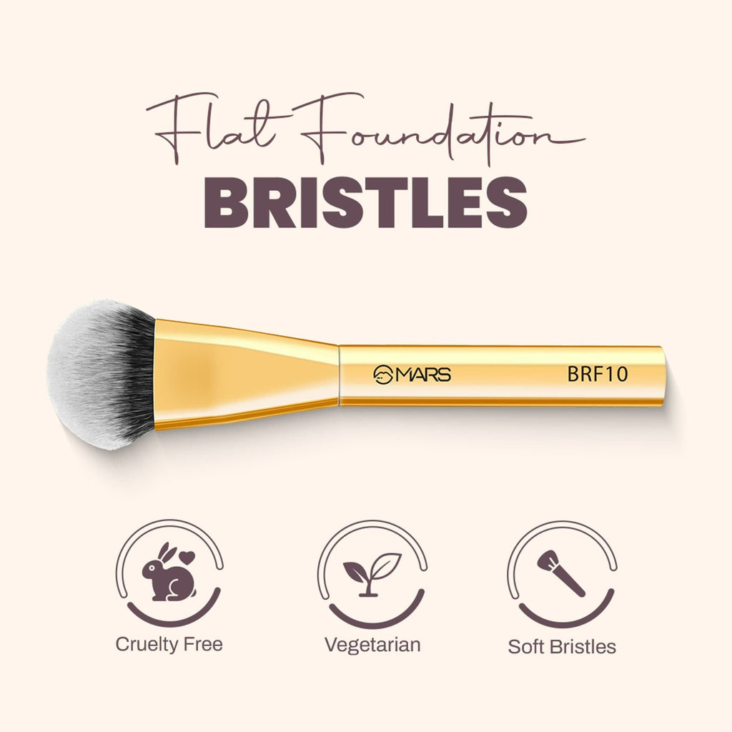 MARS Cosmetics Artist'S Arsenal Flat Foundation Brush - Golden | Grocsy