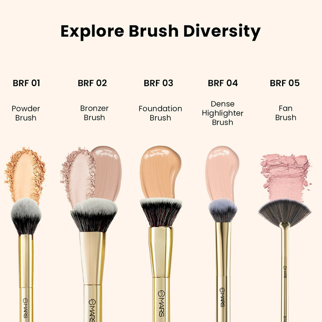 MARS Cosmetics Artist'S Arsenal Flat Foundation Brush - Golden | Grocsy