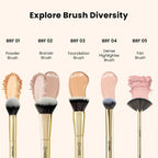 MARS Cosmetics Artist'S Arsenal Flat Foundation Brush - Golden | Grocsy
