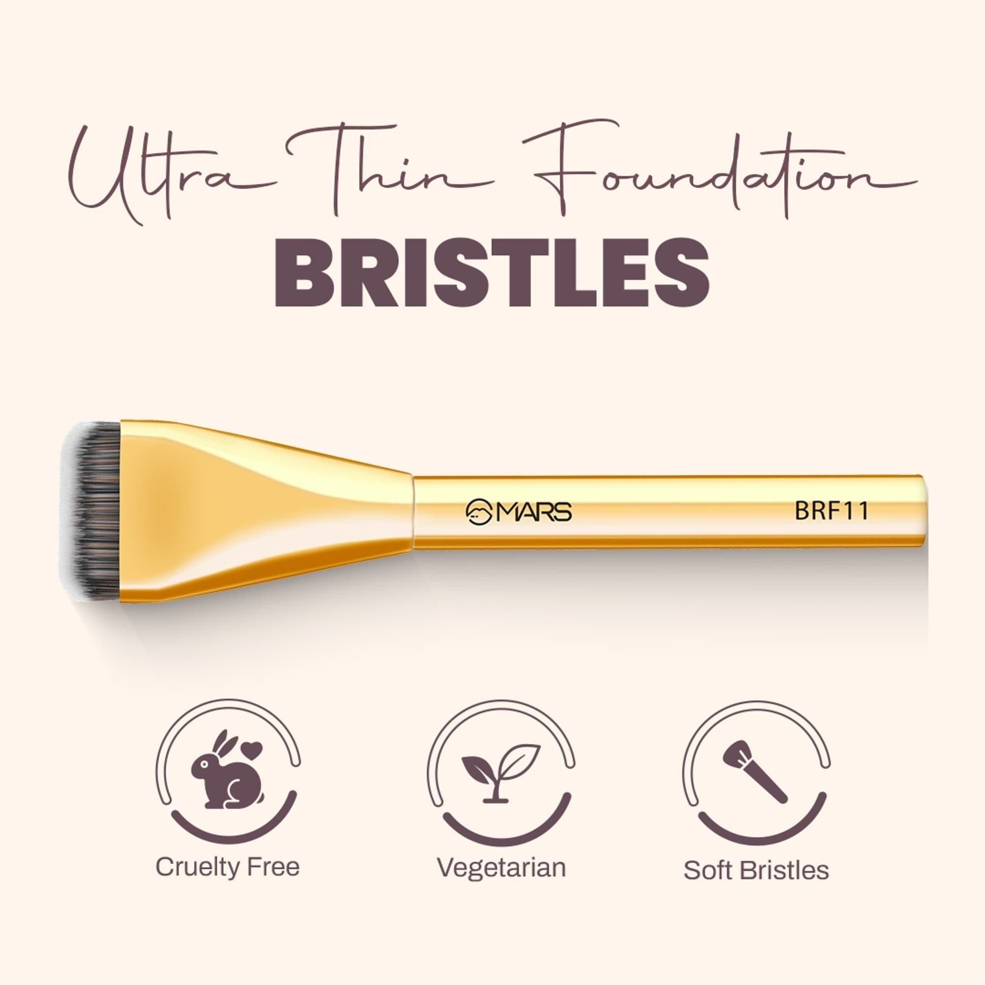 MARS Cosmetics Artist's Arsenal Ultra Thin Foundation Makeup Brush | Grocsy