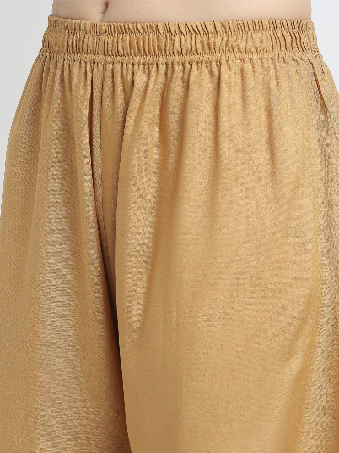 TAG 7 Women Pack of 2 Blue & Beige Solid Wide-Leg Palazzos | Grocsy