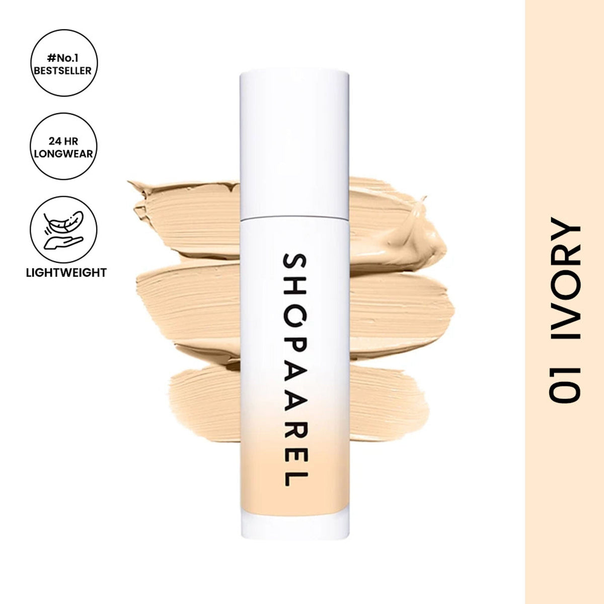 Shopaarel Miracle Skin Foundation - Ivory 01 | Grocsy