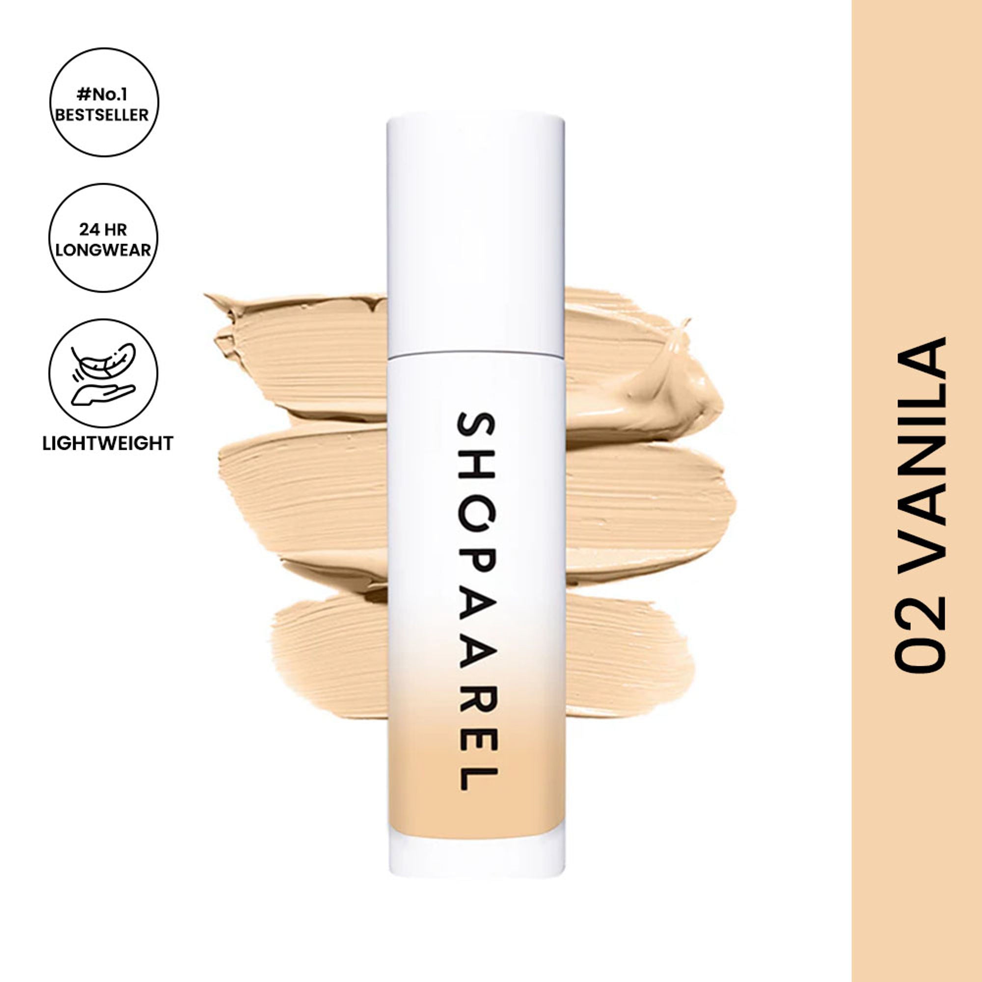 Shopaarel Miracle Skin Foundation - Vanilla 02 | Grocsy