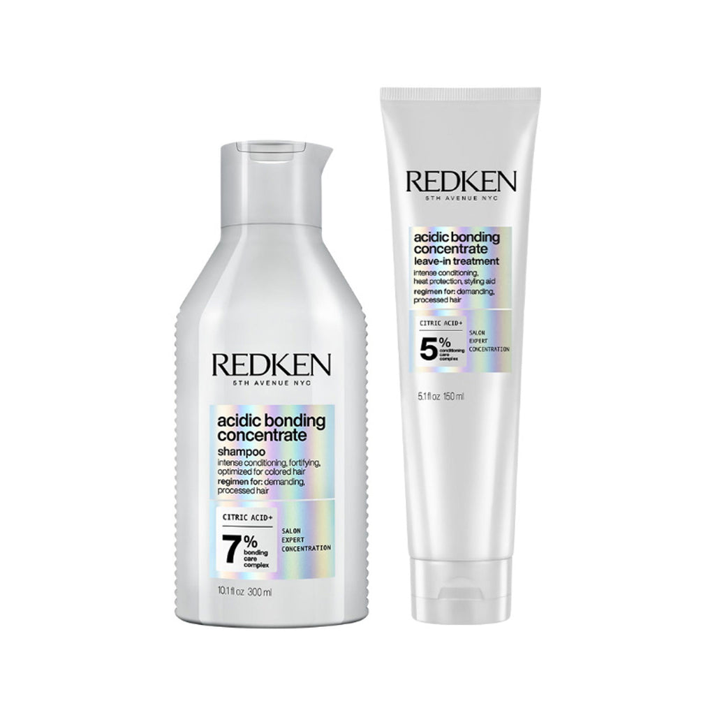 Redken Bond Repair Combo - Acidic Bonding Concentrate Sulphate-Free Shampoo & Leave-in Treatment | Grocsy