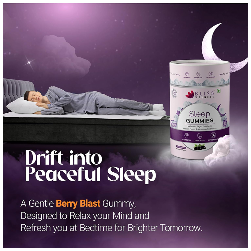 Bliss Welness Sleep Gummies Berry Blast | Grocsy