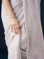 kasee Sequinned Embellished Saree | Grocsy