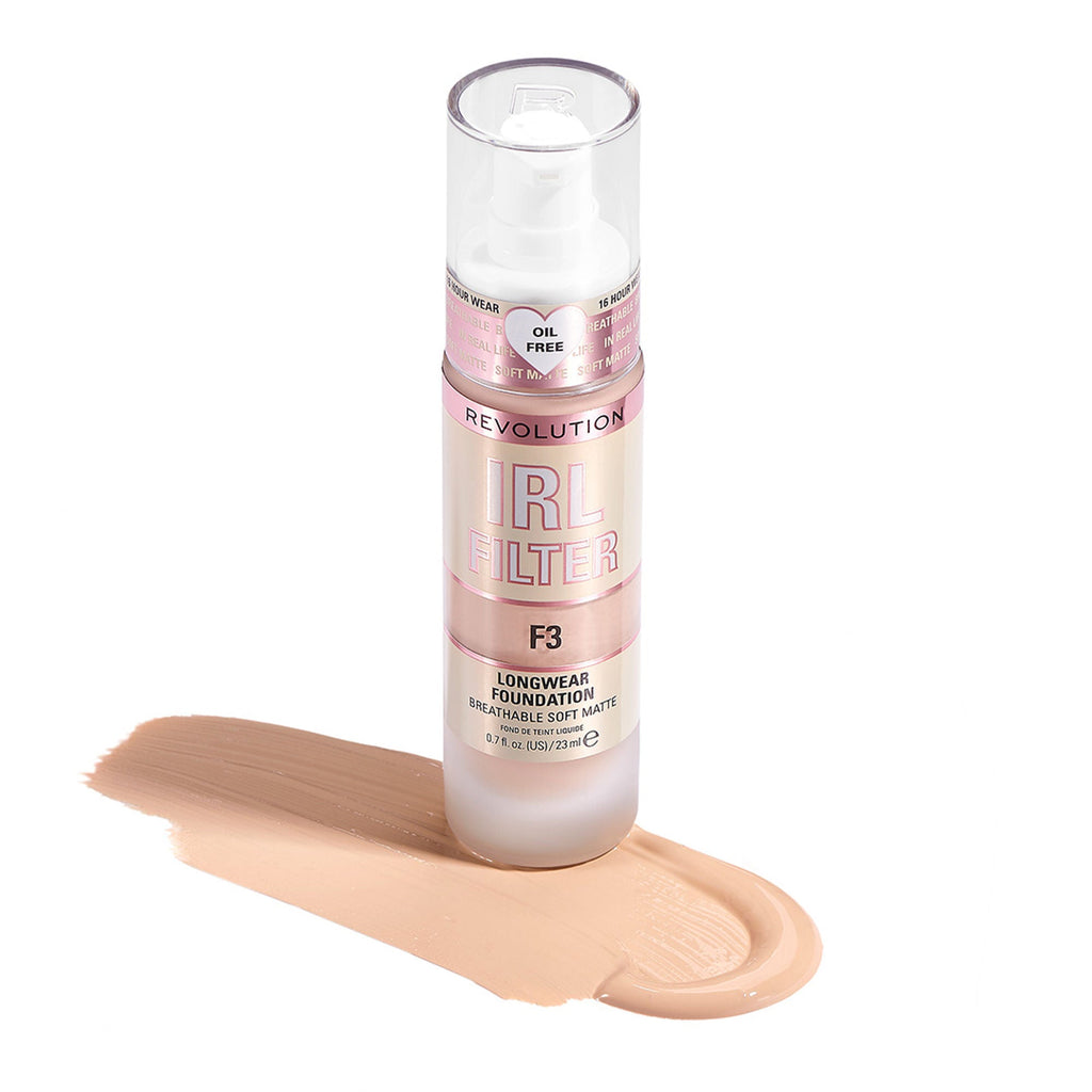 Makeup Revolution IRL Filter Longwear Foundation - F3 | Grocsy