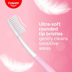 Colgate Gentle Sensitive Care Ultra Soft Bristles Manual Toothbrush for Adult Combo Pack Offer,Multicolor- 5Pcs | Grocsy