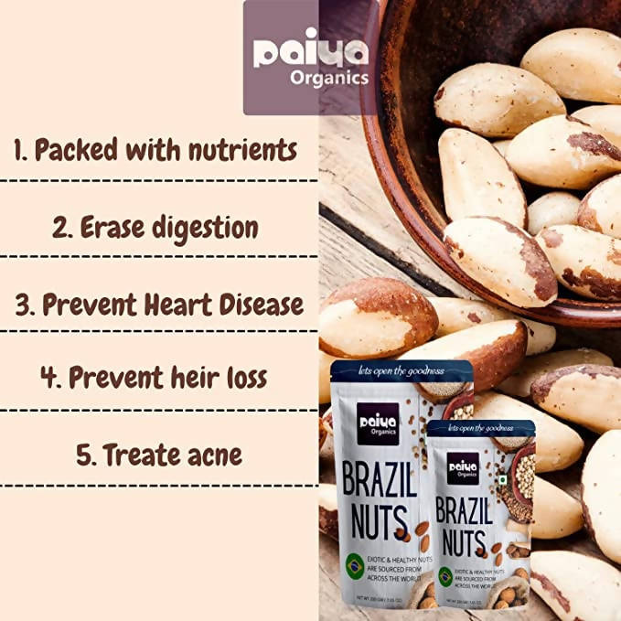 Paiya Organics Brazil Nuts | Grocsy