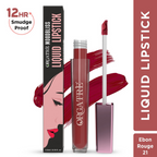 Orgatre Moodbliss Waterproof Glossy Liquid Lipstick - Ebon Rouge | Grocsy