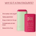 PIXI On The Glow Cream Blush - Ruby | Grocsy