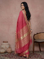 Shree Shyam Fashion Maroon Cotton Saree | Grocsy